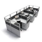 5'x5' x 53" SUNLINE Signature Office Cubicle System | 53" High Workstation with Customizable Colors