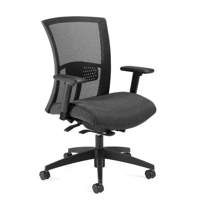 Global Vion Task Chair, dark gre fabric.