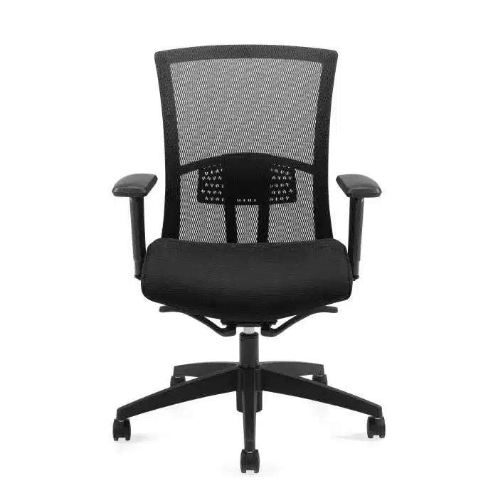 Global Black Vion Task Chair, Mesh Back.