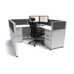 6'x6' x 41" SUNLINE Signature Office Cubicle System | 41" High Workstation with Customizable Colors