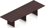 Conference Table Offices To Go 12 FT | Rectangular Laminate with Steel Pedestal Base