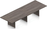 Conference Table Offices To Go 12 FT | Rectangular Laminate with Steel Pedestal Base