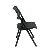 Deluxe Folding Chair With Black ProGrid® Seat and Back
