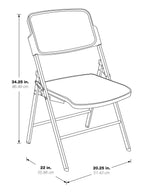 Deluxe Folding Chair With Black ProGrid® Seat and Back