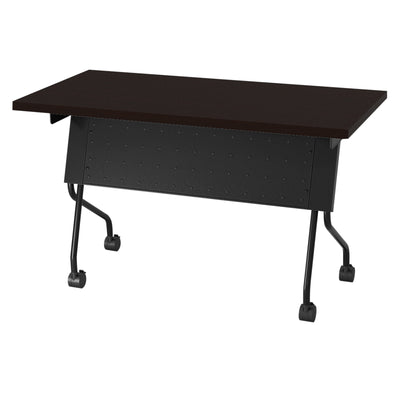 Office Star 4' Black Frame With Espresso Top - Multipurpose Table