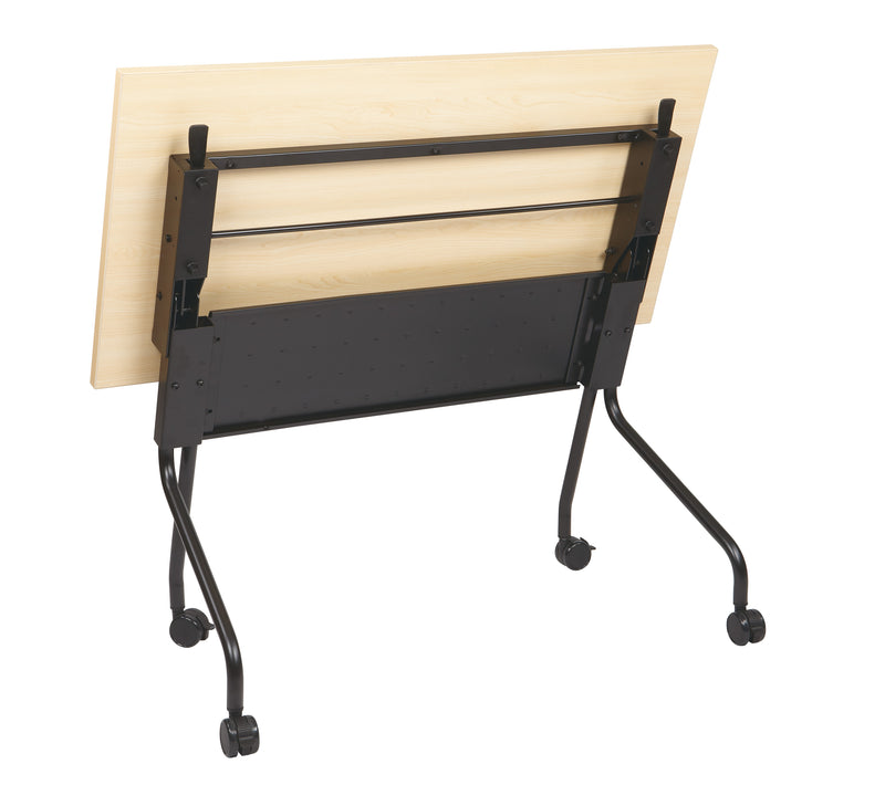 Office Star 4' Black Frame With Maple Top - Multipurpose Table