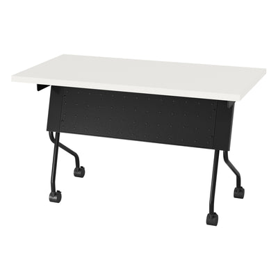 Office Star 4' Black Frame With White Top - Multipurpose Table
