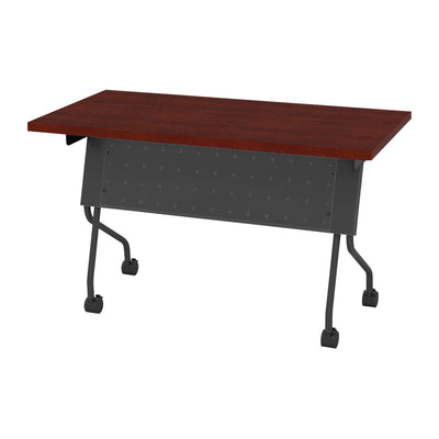 Office Star 4' Titanium Frame With Cherry Top - Multipurpose Table