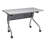 Office Star 4' Titanium Frame With Grey Top - Multipurpose Table