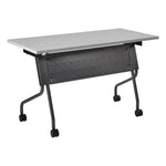 Office Star 4' Titanium Frame With Grey Top - Multipurpose Table