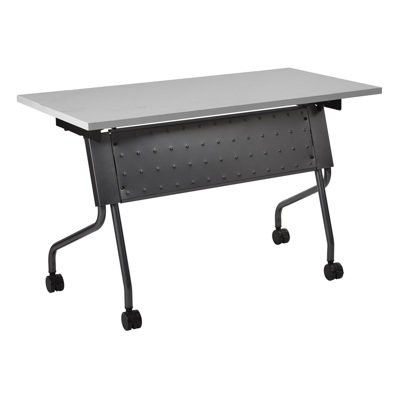 Office Star 4' Titanium Frame With Grey Top - Multipurpose Table
