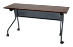 Office Star 4' Titanium Frame With Mahogany Top - Multipurpose Table