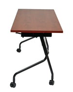 Office Star 5' Black Frame With Cherry Top - Multipurpose Table