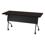 Office Star 5' Black Frame With Espresso Top - Multipurpose Table