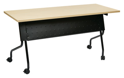 Office Star 5' Black Frame With Maple Top - Multipurpose Table