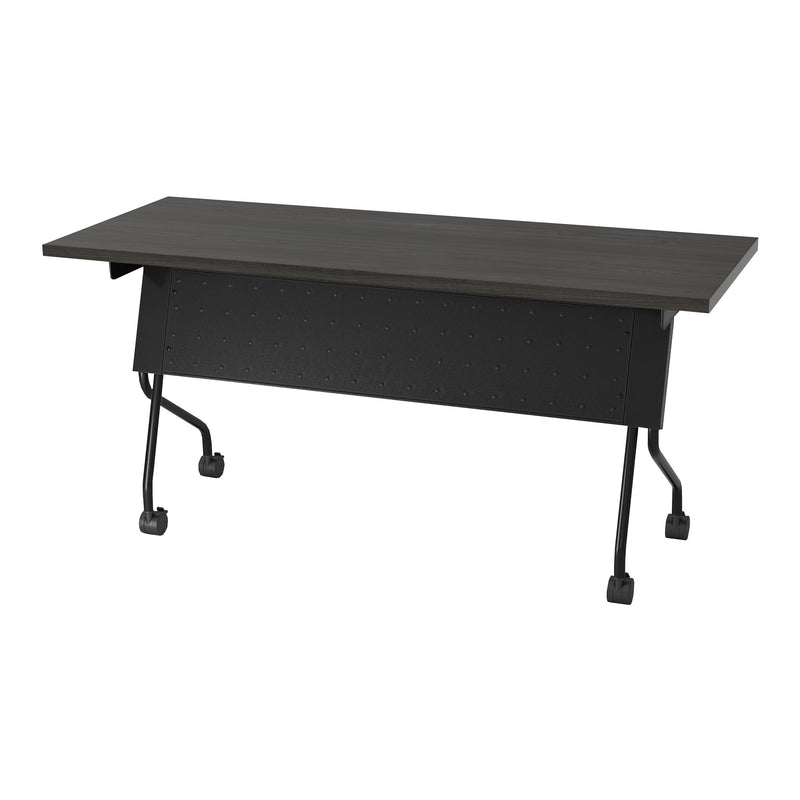 Office Star 5' Black Frame With Slate Grey Top - Multipurpose Table in Black/Slate Grey
