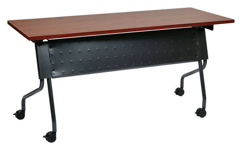 Office Star 5' Titanium Frame With Cherry Top - Multipurpose Table