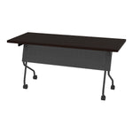 Office Star 5' Titanium Frame With Espresso Top - Multipurpose Table