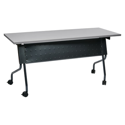 Office Star 5' Titanium Frame With Grey Top - Multipurpose Table