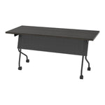 Office Star 5' Titanium Frame With Slate Grey Top - Multipurpose Table in Titanium/Slate Grey