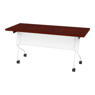 Office Star 5' White Frame With Cherry Top - Multipurpose Table
