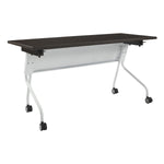 Office Star 5' White Frame With Espresso Top - Multipurpose Table