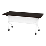 Office Star 5' White Frame With Espresso Top - Multipurpose Table