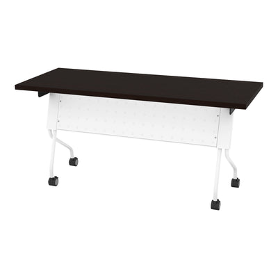 Office Star 5' White Frame With Espresso Top - Multipurpose Table