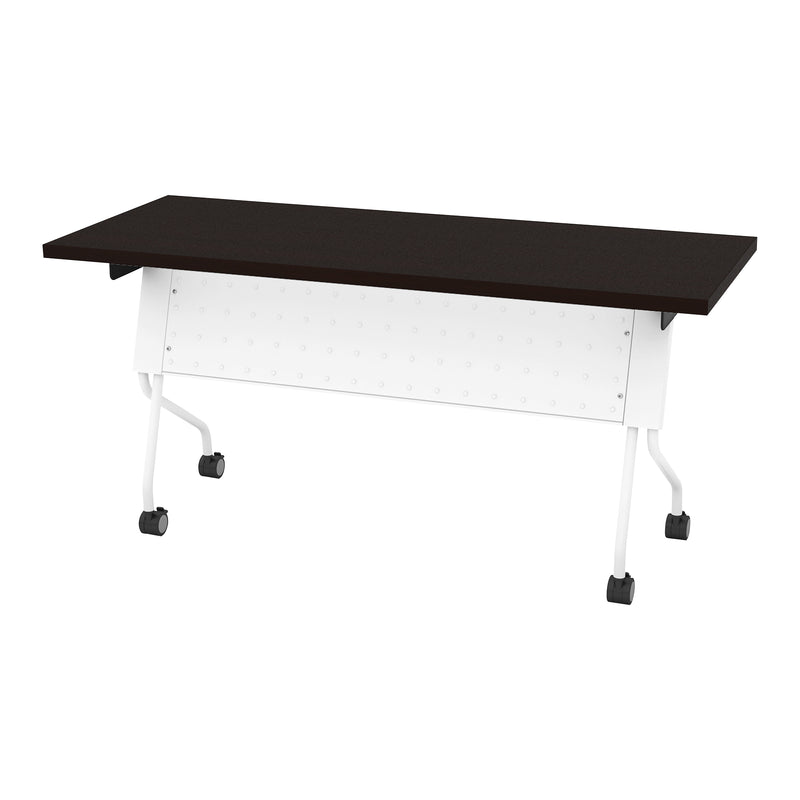 Office Star 5' White Frame With Espresso Top - Multipurpose Table