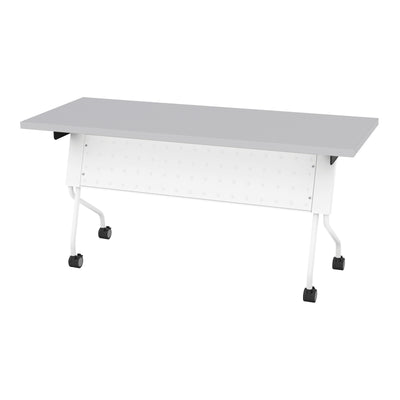 Office Star 5' White Frame With Grey Top - Multipurpose Table