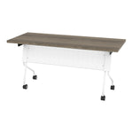 Office Star 5' White Frame With Urban Walnut Top - Multipurpose Table