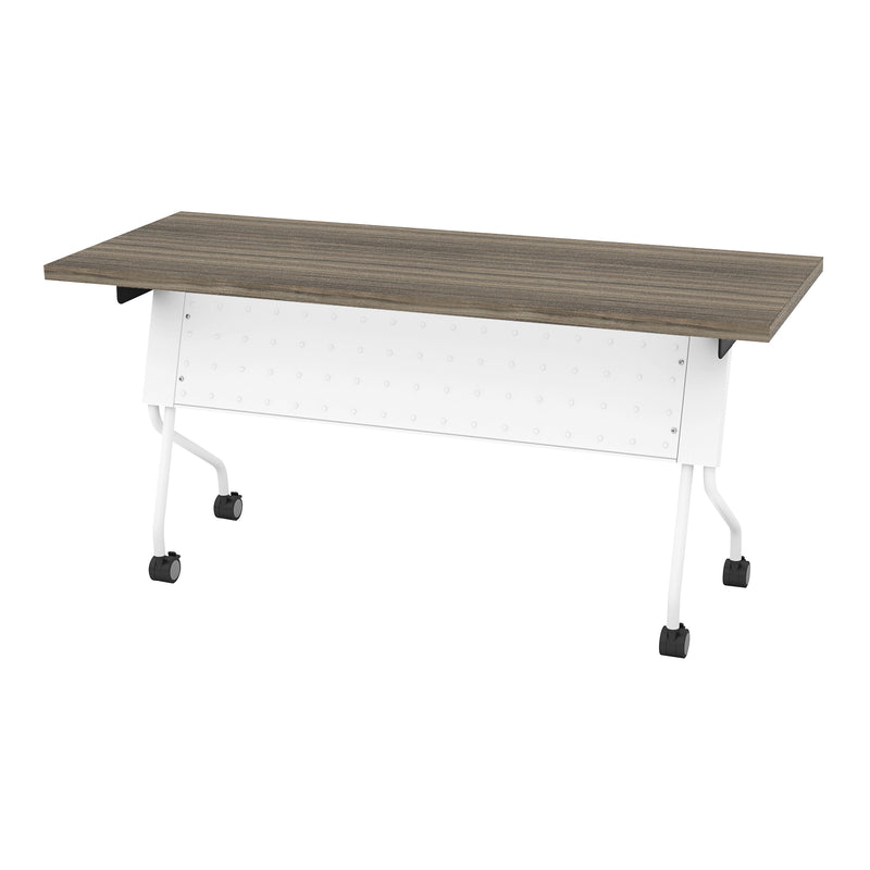 Office Star 5' White Frame With Urban Walnut Top - Multipurpose Table