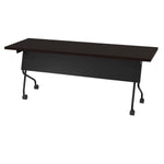 Office Star 6' Black Frame With Espresso Top - Multipurpose Table