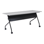 Office Star 6' Black Frame With Grey Top - Multipurpose Table