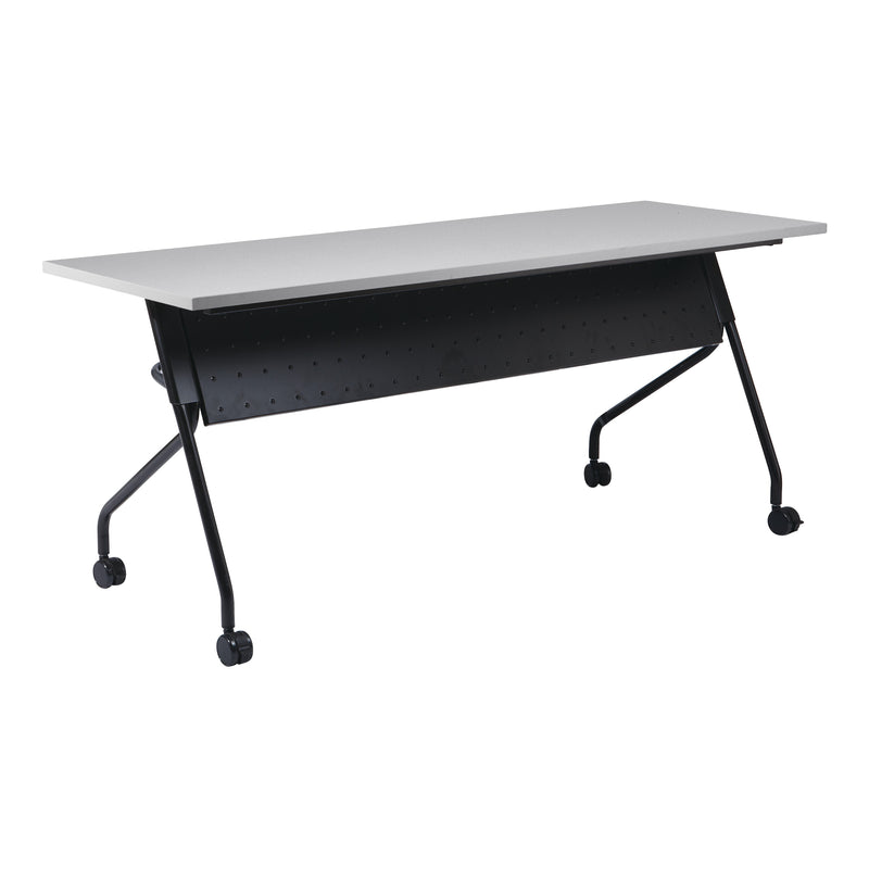 Office Star 6' Black Frame With Grey Top - Multipurpose Table