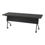 Office Star 6' Black Frame With Slate Grey Top - Multipurpose Table in Black/Slate Grey