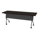 Office Star 6' Titanium Frame With Espresso Top - Multipurpose Table