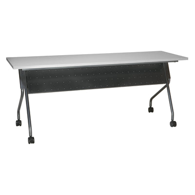 Office Star 6' Titanium Frame With Grey Top - Multipurpose Table