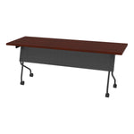 Office Star 6' Titanium Frame With Mahogany Top - Multipurpose Table