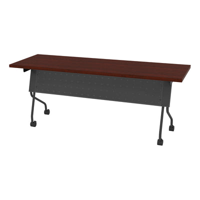 Office Star 6' Titanium Frame With Mahogany Top - Multipurpose Table