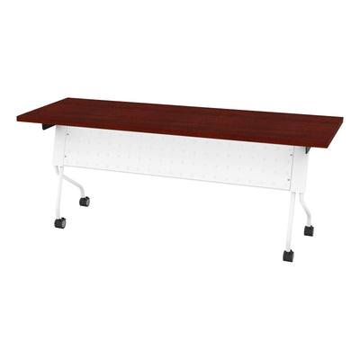 Office Star 6' White Frame With Cherry Top - Multipurpose Table