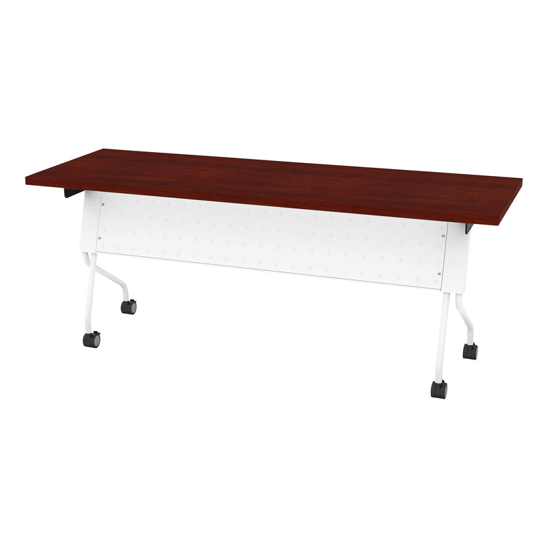 Office Star 6' White Frame With Cherry Top - Multipurpose Table