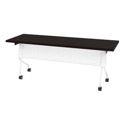 Office Star 6' White Frame With Espresso Top - Multipurpose Table