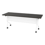 Office Star 6' White Frame With Slate Grey Top - Multipurpose Table in White/Slate Grey