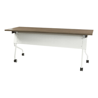 Office Star 6' White Frame With Urban Walnut Top - Multipurpose Table