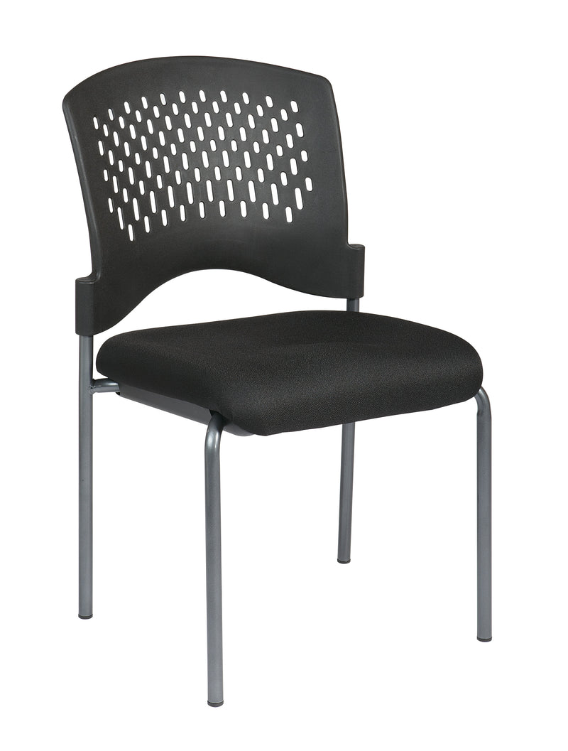 Titanium Finish Armless Visitors Ch