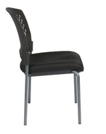 Titanium Finish Armless Visitors Ch