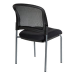 Titanium Finish Black Visitors Chair with ProGrid® Back and Straight Legs