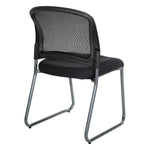 Titanium Finish Black Visitors Chair with ProGrid® Back and Sled Base