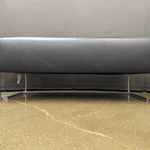 Used Bernhardt Navy Blue Leather Bench